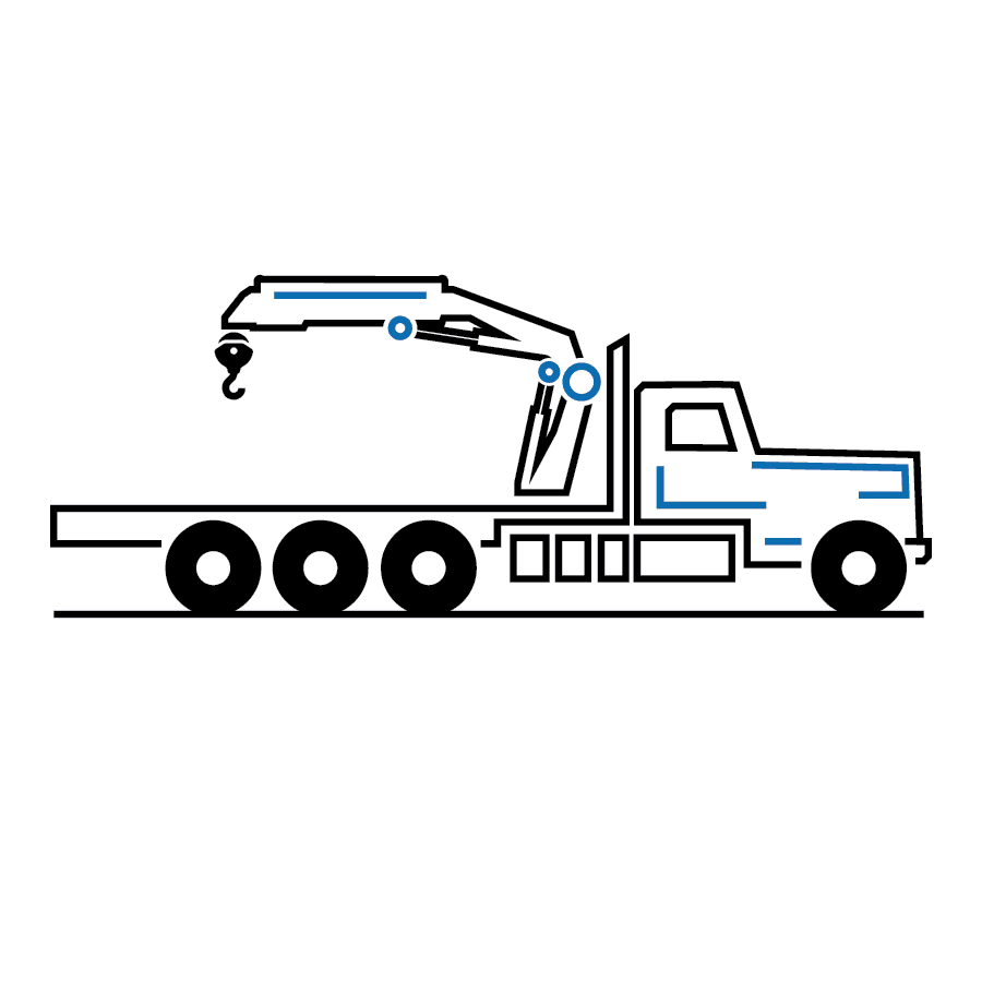 Folding Boom Crane Rentals